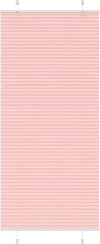 vidaXL pliszírozott redőny rózsaszín 100x200 cm szövetszélesség 99,4cm