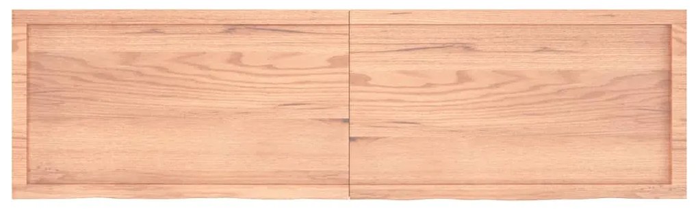 világosbarna kezelt tömör tölgyfa asztallap 180x50x(2-6) cm