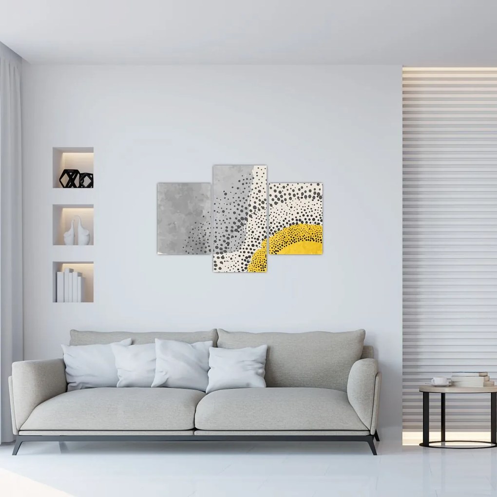 Kép - N⁰3 strand absztrakt festménye (90x60 cm)