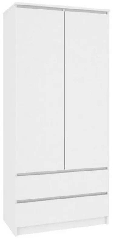 ARIVA S90 szekrény, 90x180x51, fehér/fekete magasfényű