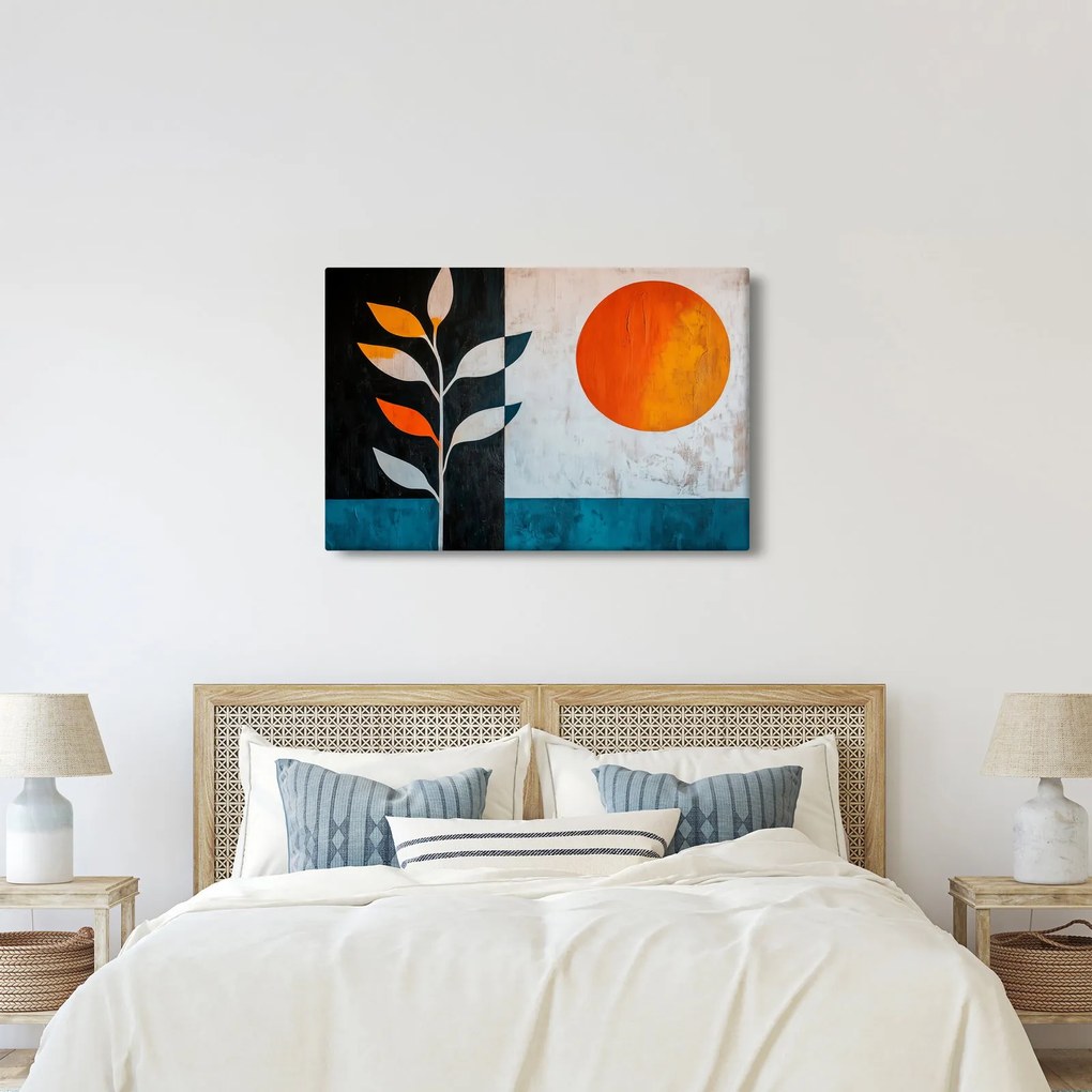 Kép - Növény és nap absztrakciója (90x60 cm)
