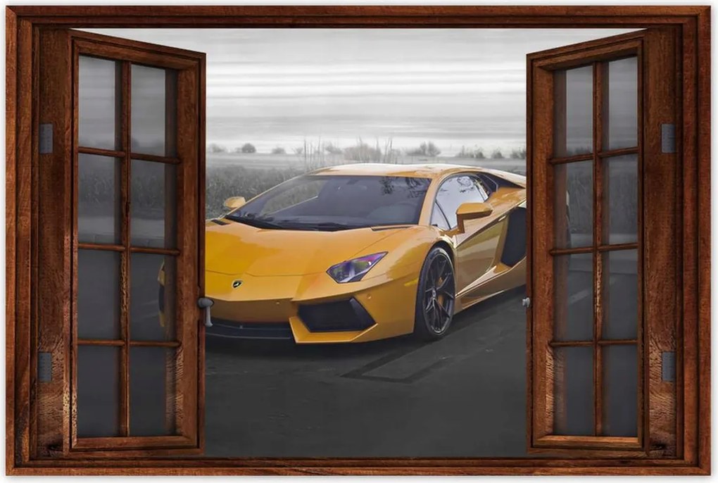 Poszterek 120x80 Narancssárga autó