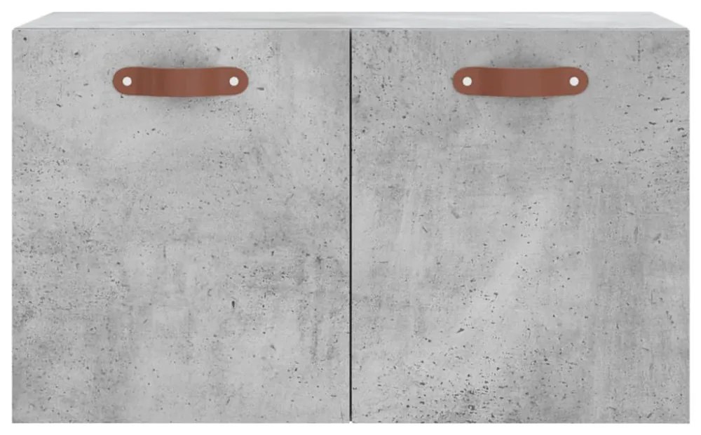 betonszürke szerelt fa faliszekrény 60 x 36,5 x 35 cm
