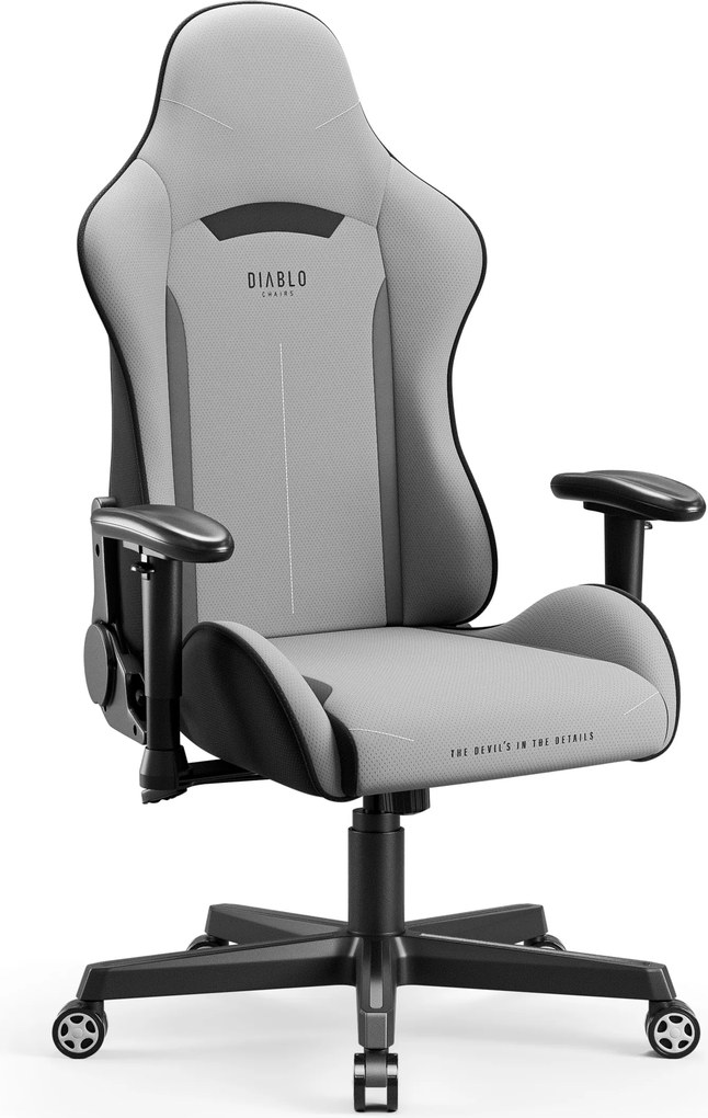 Gamer szék szövet Normal Size, szürke: Diablo X-Starter