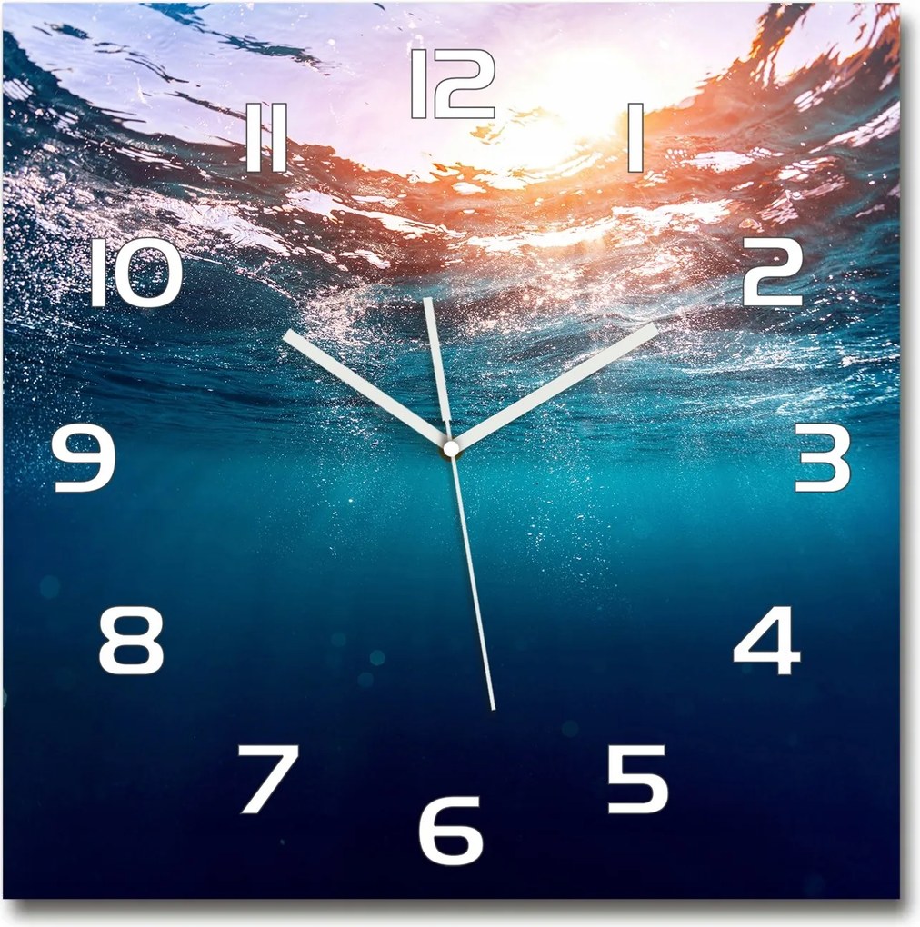 Üveg falióra, nagy Víz alatti világ 60x60