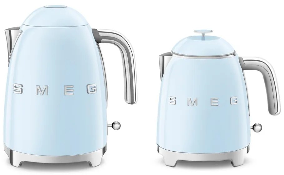 Világoskék rozsdamentes acél vízforraló 800 ml Retro Style – SMEG