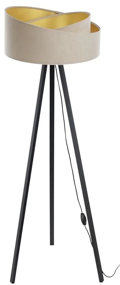 Állólámpa GALAXY 1xE27/60W/230V bézs/wenge