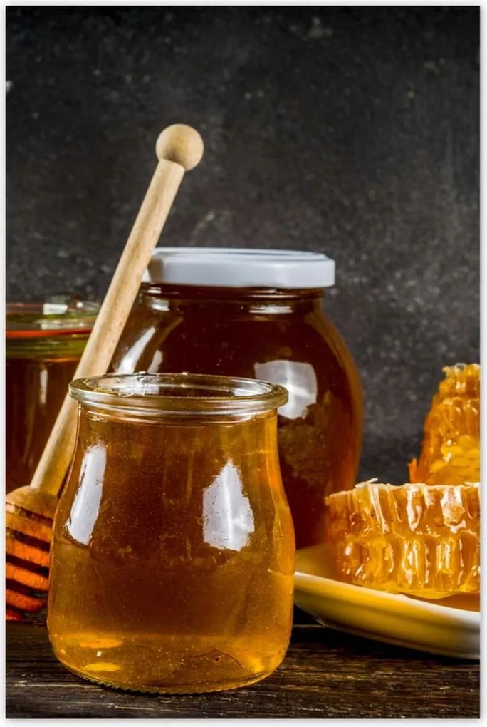 Poszterek 60x90 Méhészet mézes tégelyek