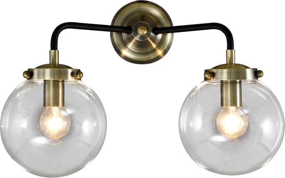 Fali Lámpa Fekete Odelia ITALUX-MB1009-2