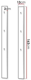 Fali fogas szett (2 db.) Semplo SM 05 (szürke) . 1105881