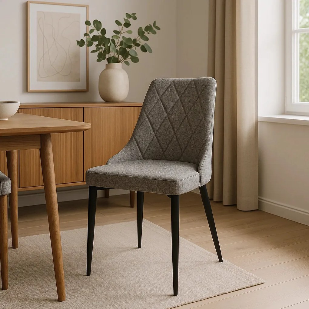 Szürke Szövet Étkezőszék. CORK 2