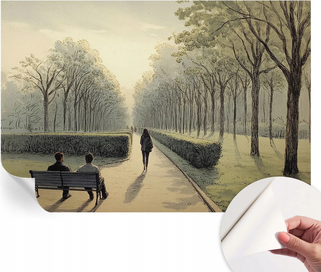 Öntapadós Stílusos Dekoratív Fotótapéta Park nyugalom 152x104 cm