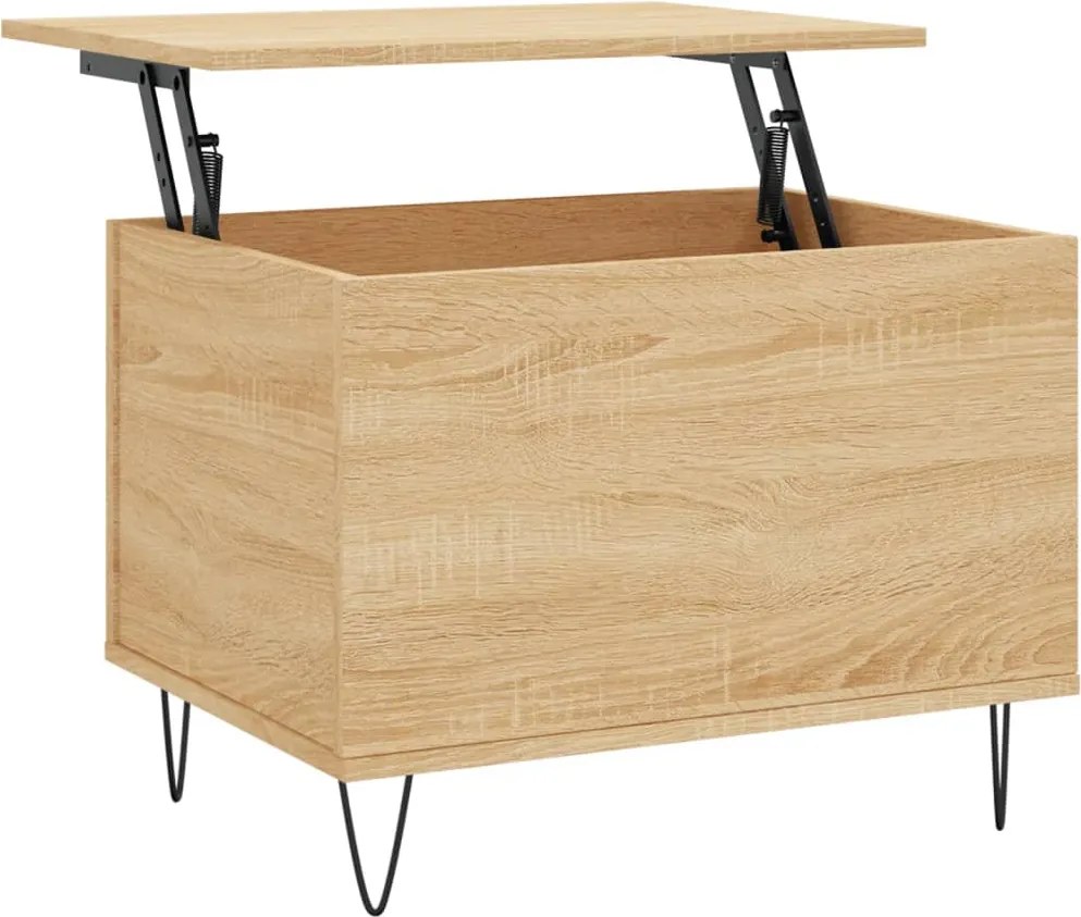 vidaXL sonoma tölgy színű szerelt fa dohányzóasztal 60x44,5x45 cm