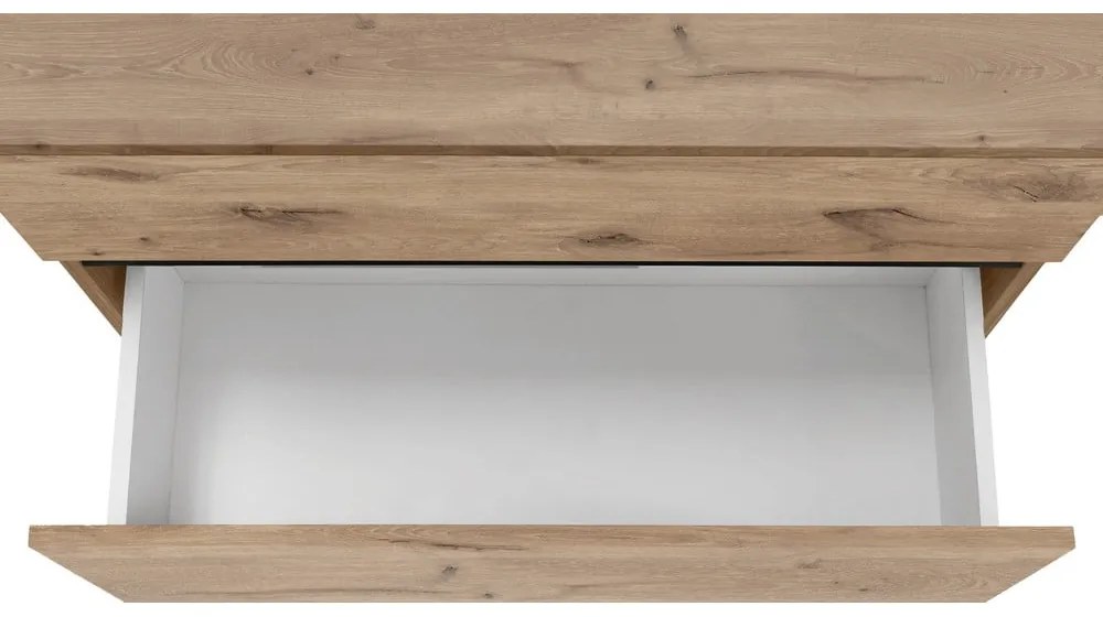 Natúr színű mosdó alatti szekrény tölgyfa dekorral 80x55 cm Wisla – Støraa