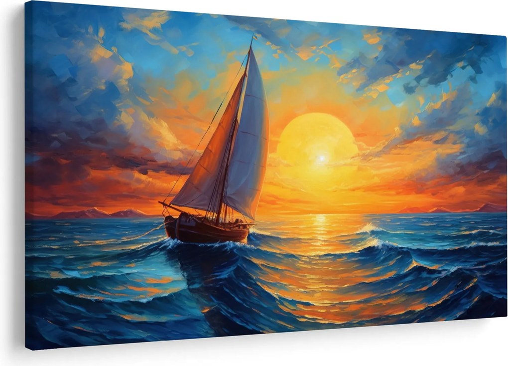 Kép - Vitorlások (90x60 cm)