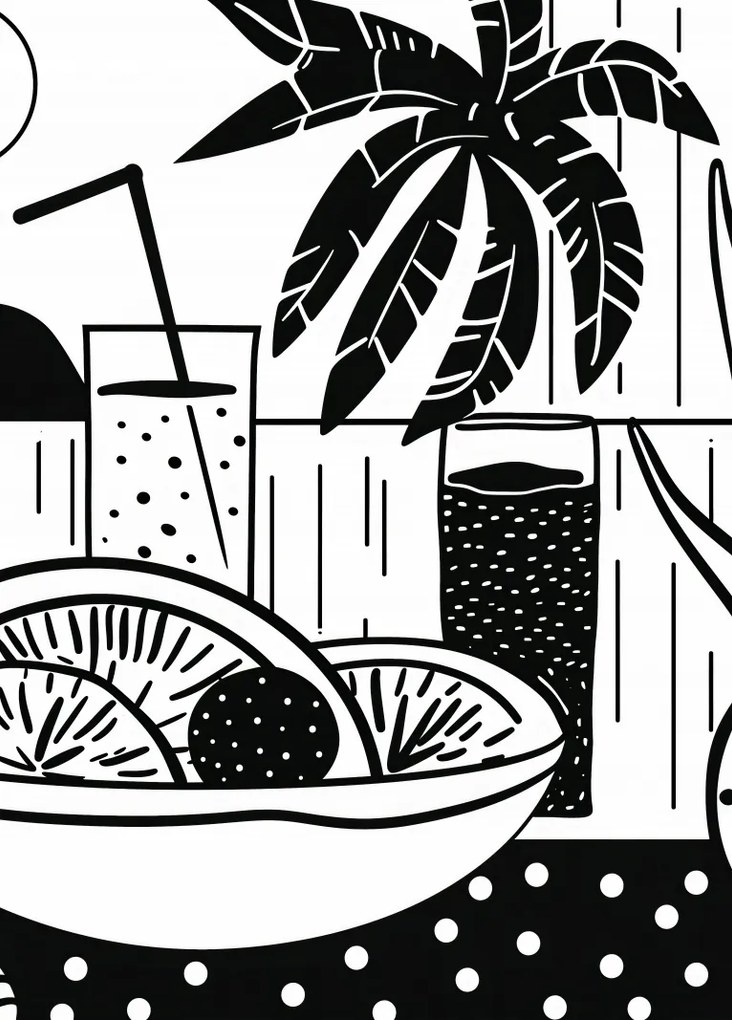 Poszter 39,5x55cm Trópusi játék