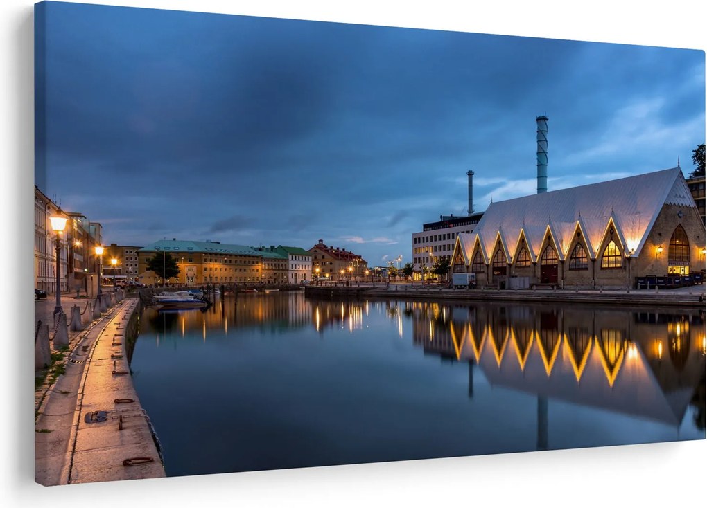Vízcsatorna képe - Göteborg (90x60 cm)