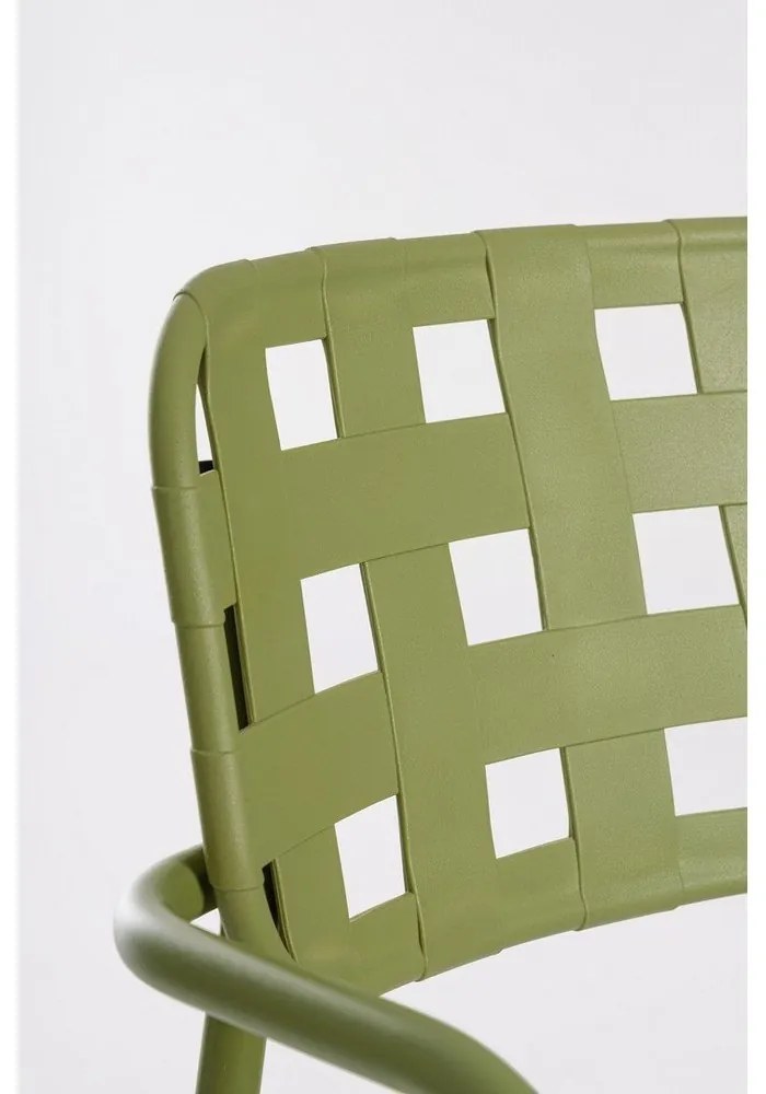 Zöld fém kerti szék szett 4 db-os Clover – Bizzotto