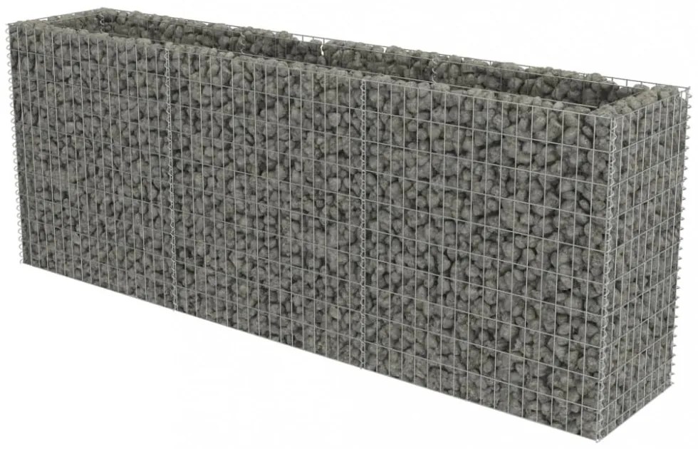 vidaXL horganyzott acél gabion magaságyás 270 x 50 x 100 cm
