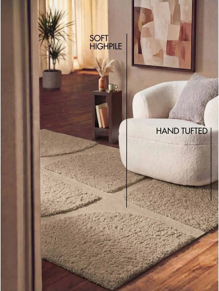 Bézs kézi szövésű szőnyeg 120x180 cm Lambeth Jasper – Ted Baker