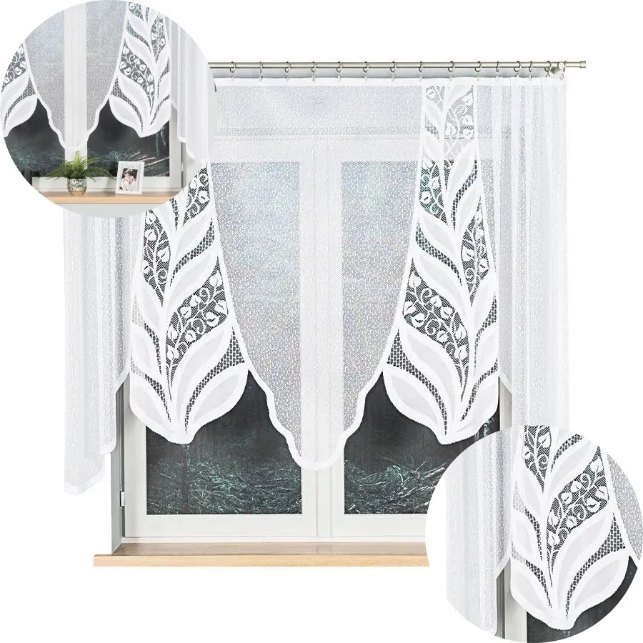 Függöny Jacquard Kész Növényi Panel Mintás 250x140cm