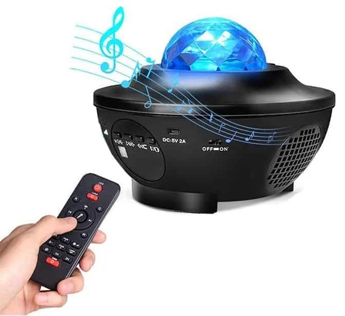 Galaxy Sky AKKUS Csillag Vetítő Lézer Projektor Távirányítóval Beépített Hangszoróval