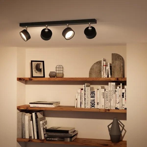 Philips - LED Spotlámpa BRACIA 4xLED/5,5W/230V fekete