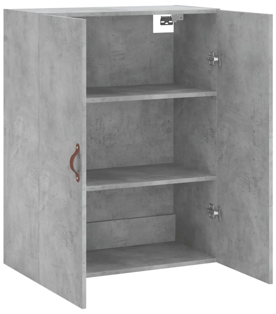 betonszürke fali szekrény 69,5x34x90 cm