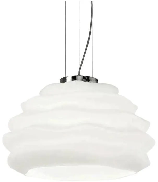 Ideal Lux - Csillár zsinóron KARMA 1xE27/60W/230V átm. 39 cm fehér