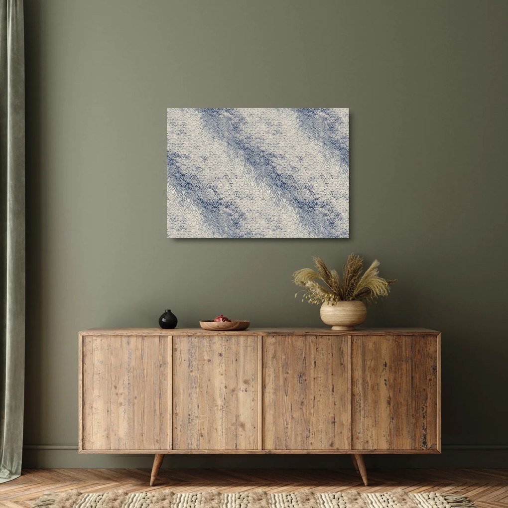 Üveg kép - Hullámminta (70x50 cm)