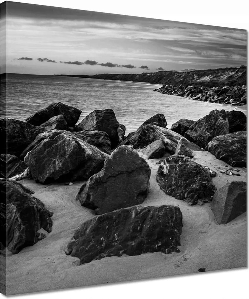 Vászonkép 40x40 Szikla a tengerparton