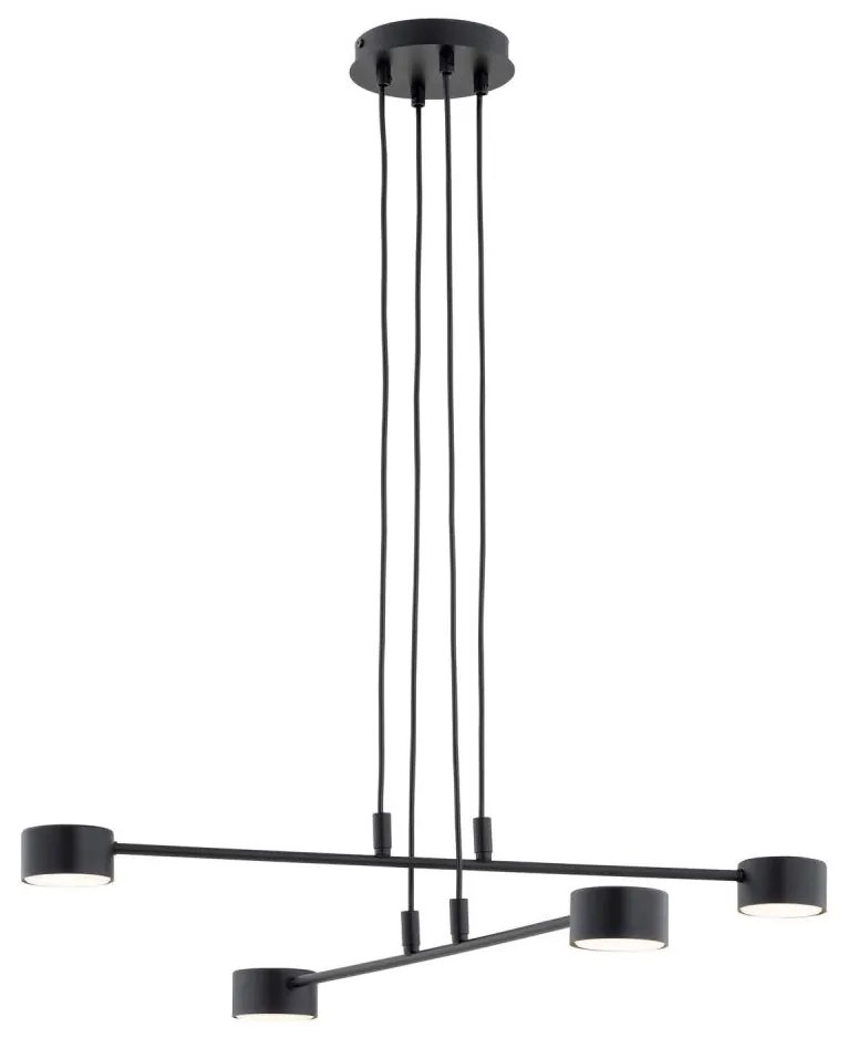 EMIBIG Csillár zsinóron MODUS 4xGX53/12W/230V fekete EB0055