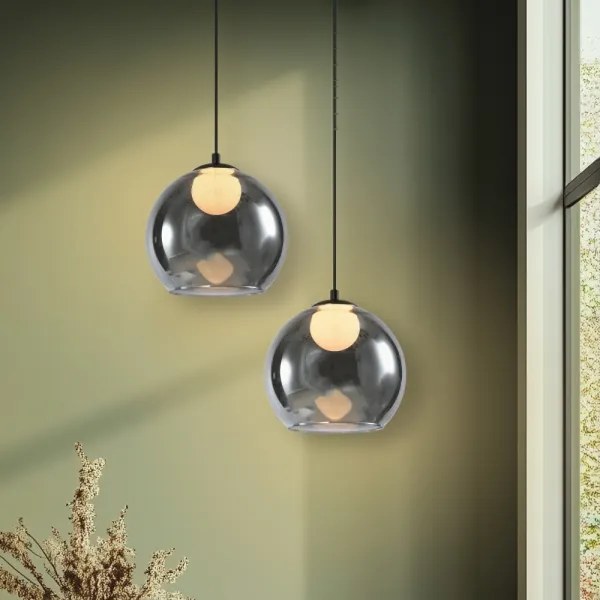 BRIN kábeles csillár 1xG9/15W/230V, füstös fekete