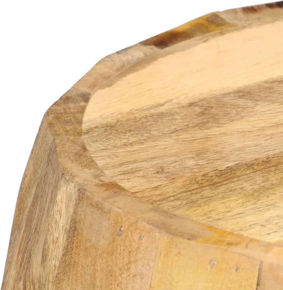 vidaXL dob formájú tömör mangófa ülőke