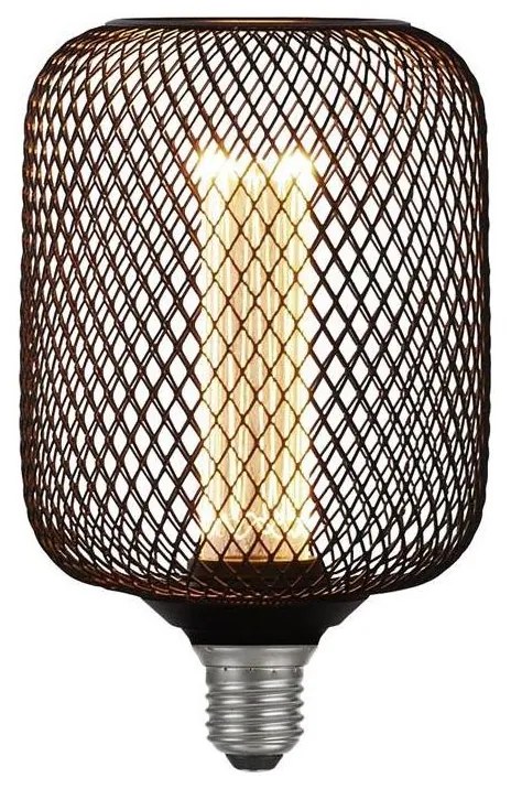 Searchlight 26002BK - LED dekoratív izzó WIRE MESH E27/4,5W/230V 2700K