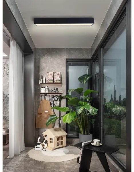 Immax NEO 07074-90-LED Dimmelhető mennyezeti lámpa CANTO 50W/230V fekete Tuya + távirányító