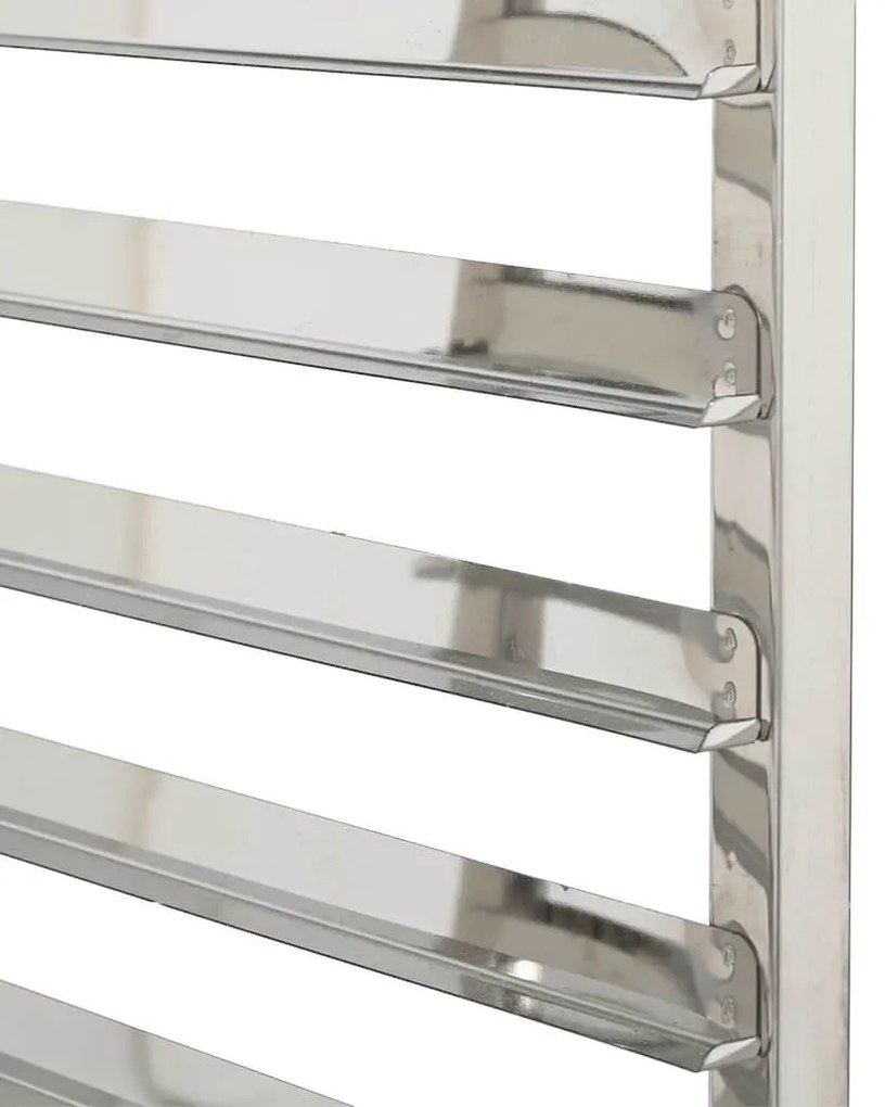 vidaXL rozsdamentes acélból tálcás kocsi 12 GN tárolóval 75x55x87 cm