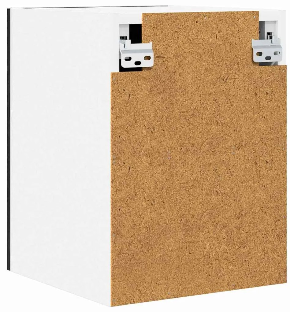 Függő szekrény Riga 2 pcs Fekete tölgy és fehér 30 x 31 x 40 cm