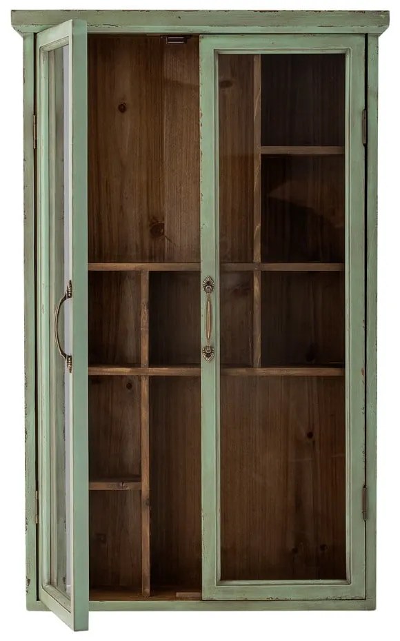Zöld jegenyefenyő tálalószekrény 50x80x13,5 cm Hazem – Bloomingville