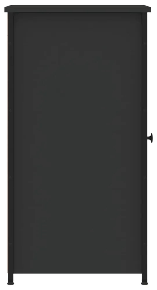 2 db fekete szerelt fa éjjeliszekrény 32 x 42 x 80 cm