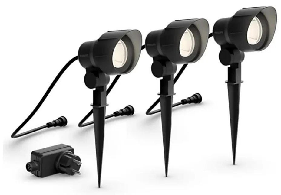 Philips - 3x GARDENLINK LED kültéri spotlámpa 6W 230V 2700K IP44