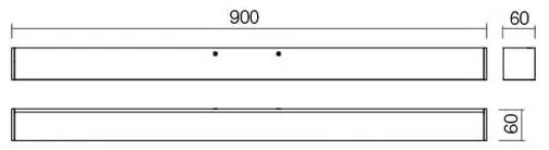 Redo 01-2328 - LED Fürdőszobai tükörmegvilágító THELA LED/25W/230V 90 cm IP44