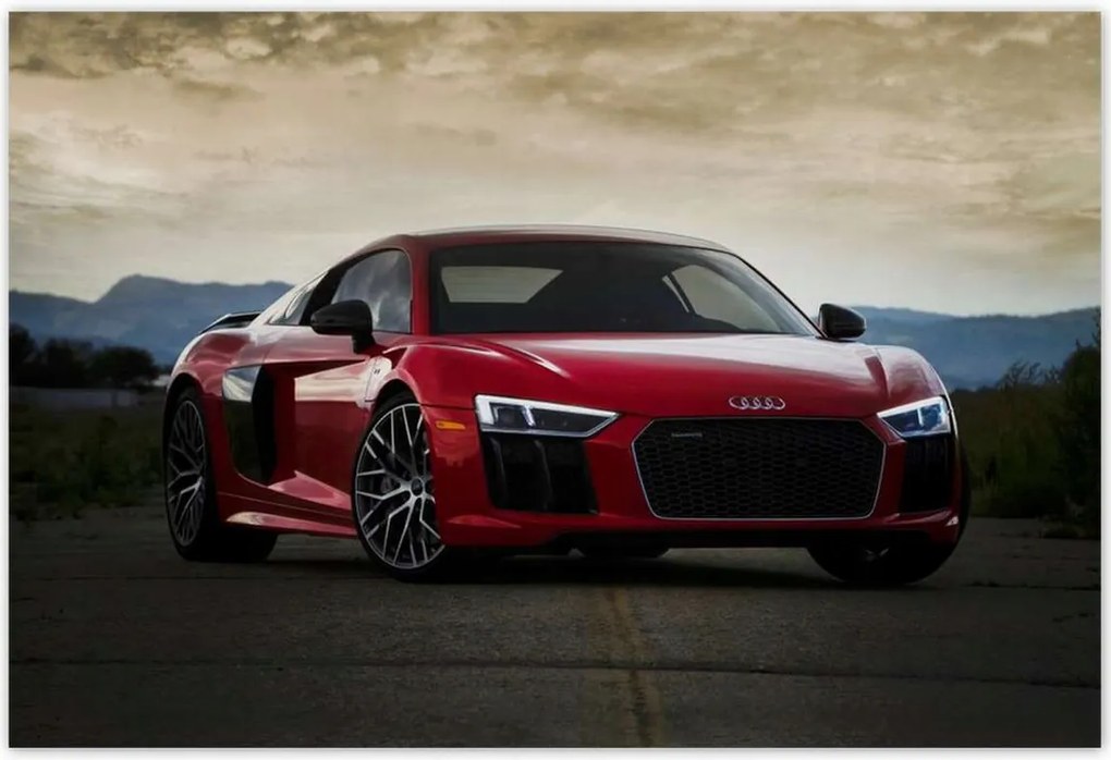 Poszterek 200x135 Piros Audi Autó