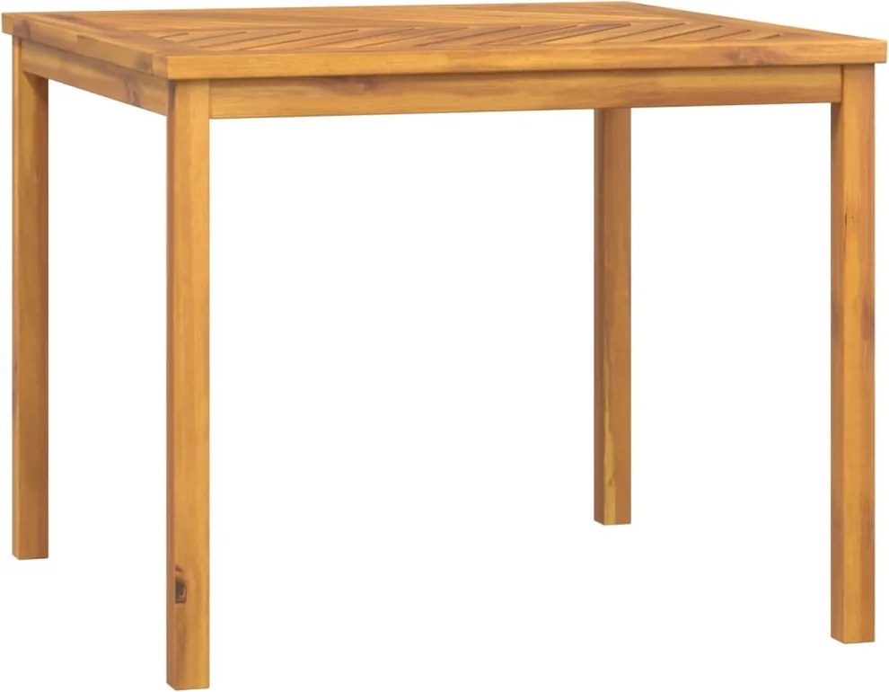 vidaXL tömör akácfa kerti étkezőasztal 90 x 90 x 74 cm