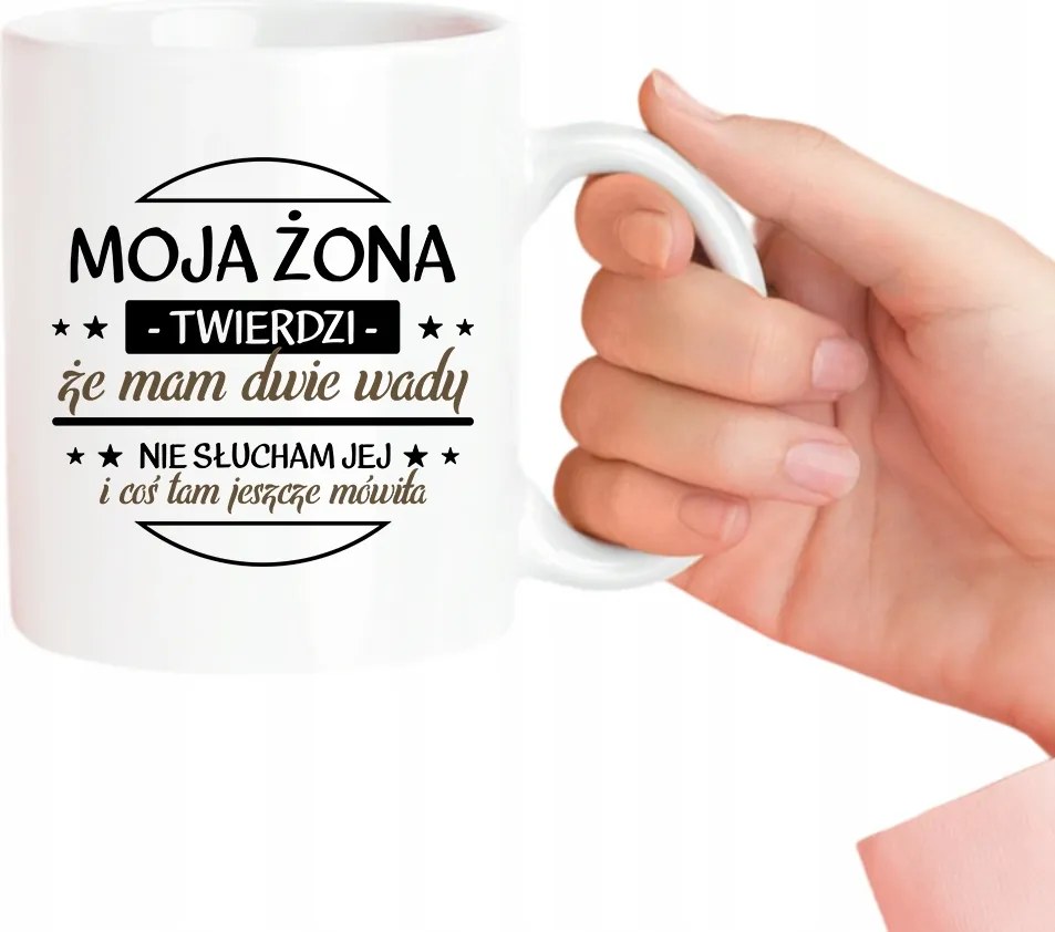 A feleségem azt állítja, hogy két hátrányom van Ajándék Bögre A Férjemnek