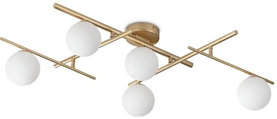 Ideal Lux - LED Felületre szerelhető csillár ATLAS 5xG9/3W/230V arany