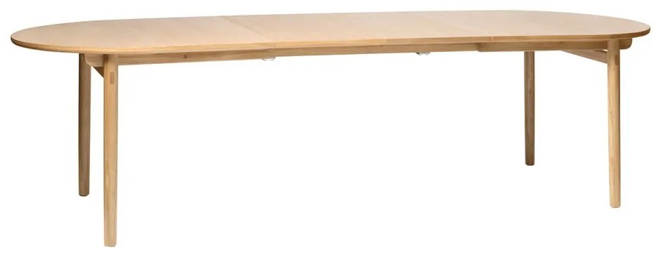 Bővíthető étkezőasztal tölgyfa dekorral 100x190 cm Carno – Unique Furniture