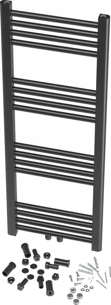 Fürdőszobai Radiátor Modern Létra Fekete Raven 110x50 cm