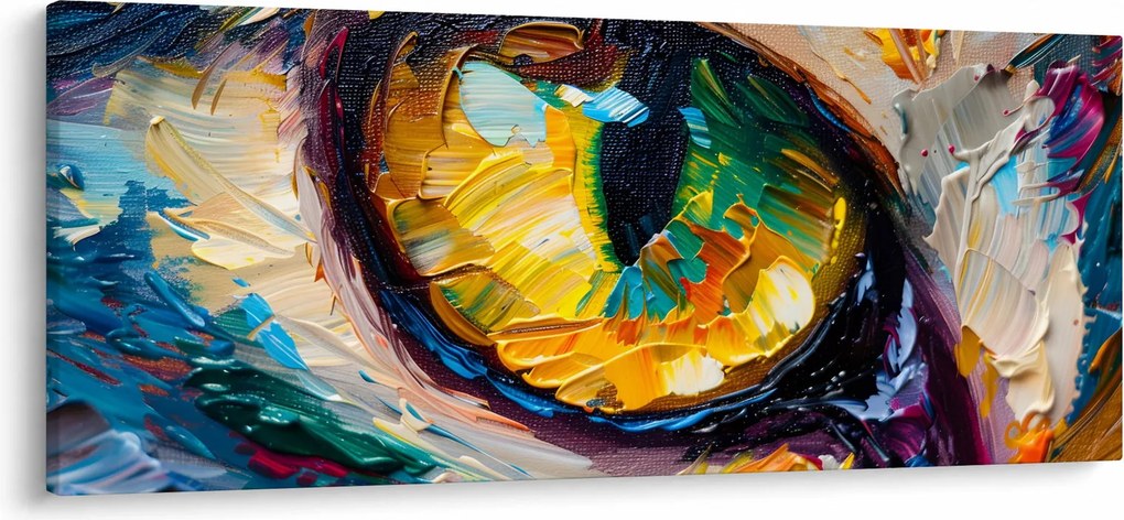 Kép - Macskaszem festmény (120x50 cm)
