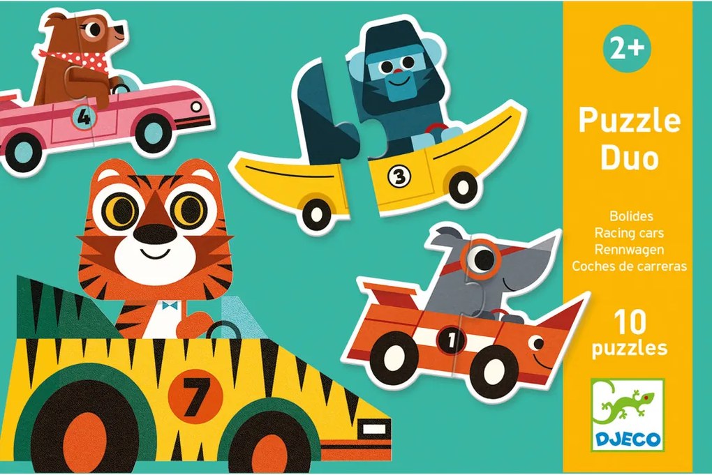 Párosító puzzle - Autós - Racing cars